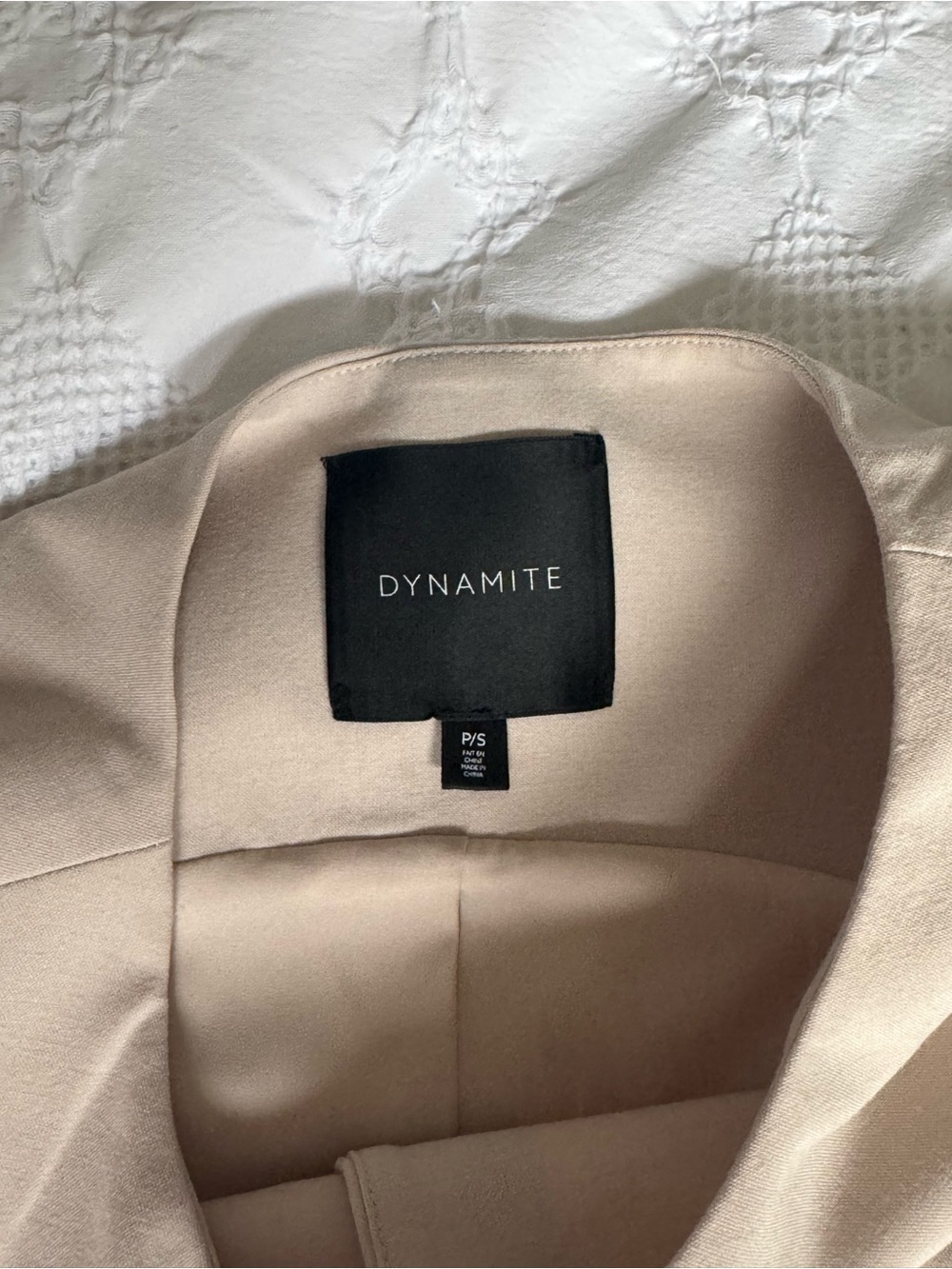 Dynamite Beige Vest - Picture 2 of 3